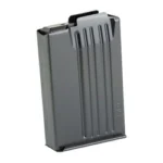 MAG MDT AICS 308/6.5 12RD MTL W/O BP gray metal magazine, upright angled front view