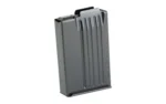 MAG MDT AICS 308/6.5 12RD MTL W/O BP gray metal magazine, upright angled front view