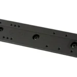 MDT M-LOK TO ARCA RAIL 7 BLK, black rail in angled top view with mounting holes