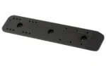 MDT M-LOK TO ARCA RAIL 7 BLK, black rail in angled top view with mounting holes