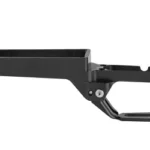 MDT HUNTER BM BADGER PROF REM700 SA, black side view with trigger guard and silver posts
