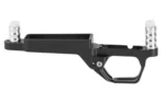 MDT HUNTER BM BADGER PROF REM700 SA, black side view with trigger guard and silver posts