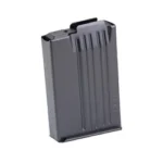 MAG MDT AICS 308WIN/6.5CM 12RD METAL dark gray metal magazine, angled front view