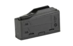 MAG MDT AICS 308/6.5CM 3RD POLY BLK, black polymer magazine in angled right-side view