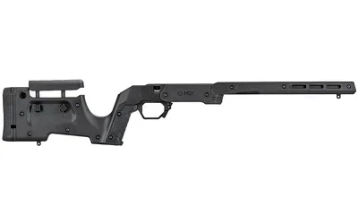 primary-21086 MDT XRS Ruger American SA black chassis, right-side view with adjustable buttstock