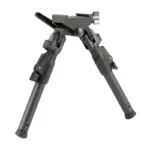 MDT GRND-POD RRS Dovetail black bipod, angled front view with spread legs