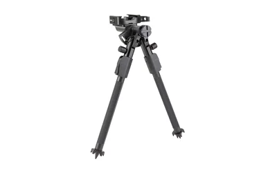 MDT CKYE POD G3 SNGL PULL AP LVR, black front view with splayed adjustable legs