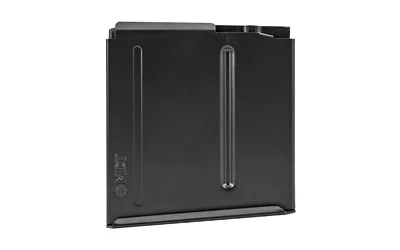 MDT LA 3.85 338LM Metal Magazine, black side view with two vertical ribs