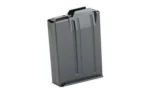 MDT AICS 308WIN/6.5CM metal magazine in dark gray, angled front and side view