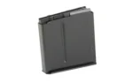MDT AICS 300PRC metal black magazine, angled front and side view with vertical rib