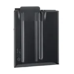 MAG MDT 6MM ARC 10RD METAL BLK black metal magazine, angled front view with twin vertical ribs