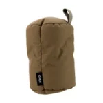 MDT MED CANISTER, coyote brown front view with stitched seams, black tag and top pull loop