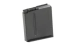 MAG MDT AICS 30-06 5RD METAL, black box magazine in angled side view with ribbed floorplate