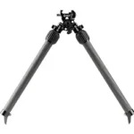 MDT Mountain Bipod Picatinny black front view with two long splayed legs and adjustable head