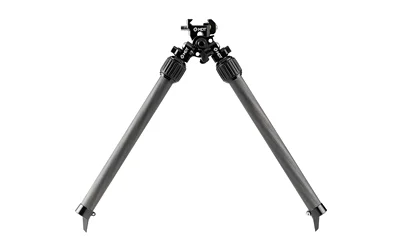 MDT Mountain Bipod Picatinny black front view with two long splayed legs and adjustable head