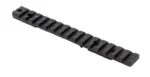 Burris XTB-Savage Round Rear Long Base, black angled top view with slotted rail