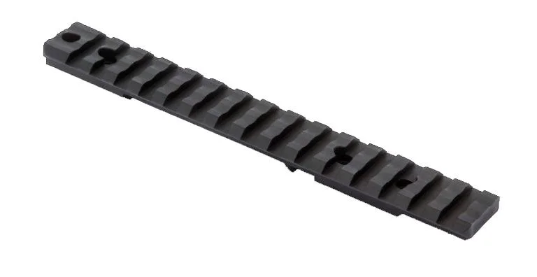 primary-21131 Burris XTB-Savage Round Rear Long Base, black angled top view with slotted rail