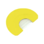 Primos Original Series Cuttin' Hen Turkey Call, top view of yellow call with white curved insert