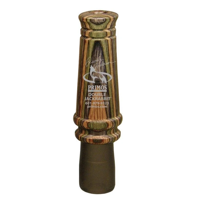 primary-21158 Primos Randy Anderson Series Double Jackrabbit Wooden Mouth Call, brown front view