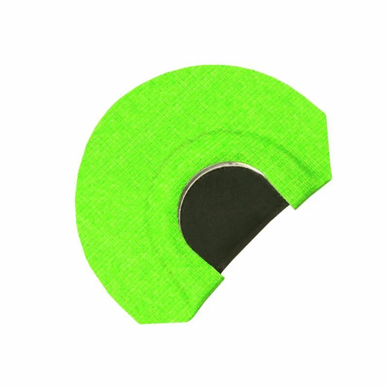 primary-21216 Primos Raghorn Ridge The Preacher Elk Mouth Call, green top view with black center opening
