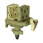 Primos Edge Gun Clamp, flat dark earth front view with padded jaws and mounting post