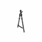 Primos Trigger Stick Gun Mounted Bipod, black and gray front view with adjustable legs