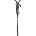 Primos Trigger Stick X Monopod Camo Short, front view with dark shaft and V-shaped rest