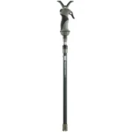 Primos Trigger Stick X Monopod Camo Tall, front view with extended dark shaft and V-shaped rest