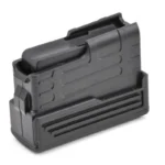 Savage Arms 220 Slug Gun Shotgun Magazine, angled view of black magazine with ribbed sides