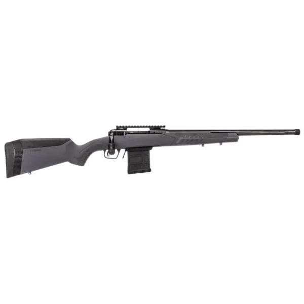 Savage Arms SAV 110 TACTICAL, black bolt-action rifle in right-side view with box magazine