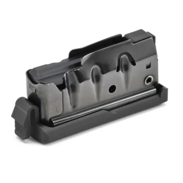 Savage Arms Axis 11-111/10-110 Rifle Magazine, black angled side view with metal body