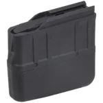 Savage Arms 334 Rifle Magazine, black extended magazine in angled side and top view