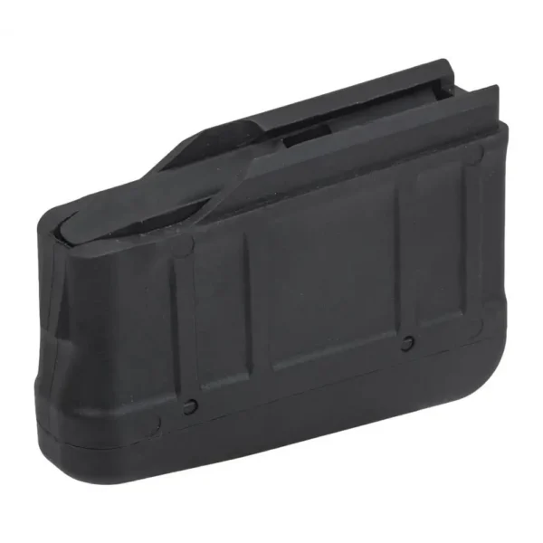Savage Arms 334 Rifle Magazine, black magazine in angled side and top view