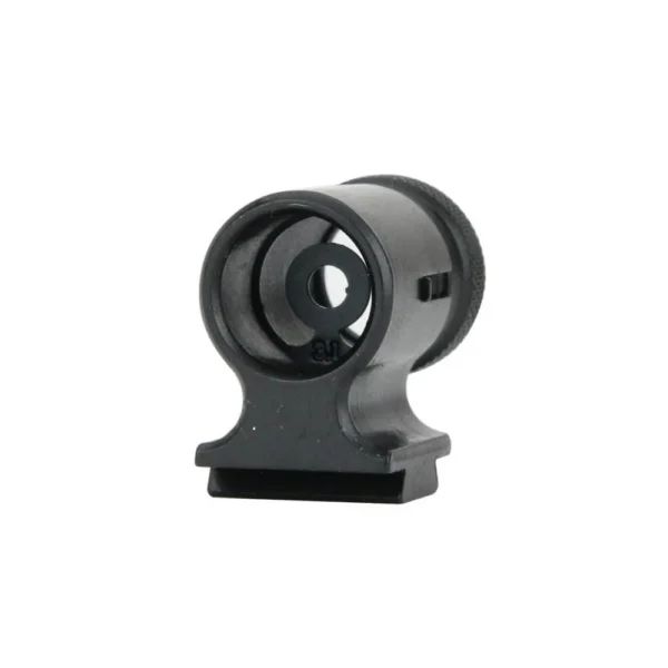 Lyman Series 17A Target Front Sights 17AUG, black front view with aperture and mounting base
