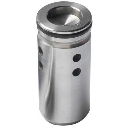 primary-21460 Lyman H&I Bullet Sizing Die, angled view of silver cylindrical die with side holes