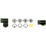 Lyman Series 17A Target Front Sights, two black sights with interchangeable inserts