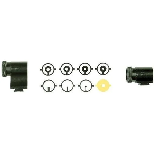 Lyman Series 17A Target Front Sights, two black sights with interchangeable inserts