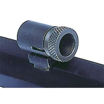 Lyman Series 17A Target Front Sight 17 AMI, dark metal side view with knurled circular hood