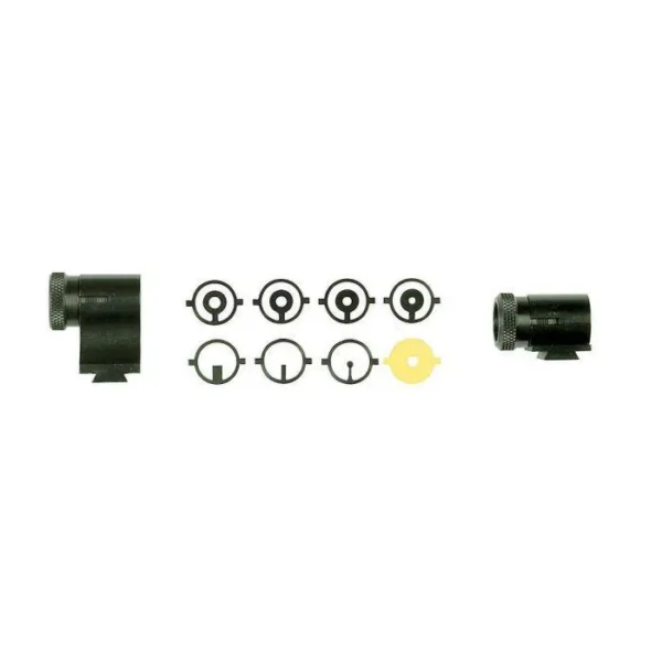 Lyman Series 17A Target Front Sights two black sight parts with interchangeable insert diagram