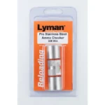 Lyman Pro Stainless Single Ammo Checker in orange retail blister packaging, front view