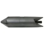 Lyman Deburring Tool, gray double-ended metal tool in side view