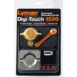Lyman Digi-Touch Electronic Scale 1500, black retail package with scale and accessories, front view