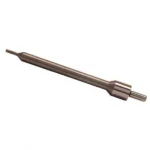 Lyman E-ZEE Trim Pilot, angled side view of dark metal shaft with stepped base