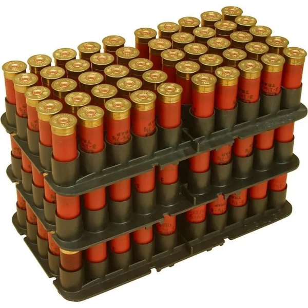 Mtm Molded Products Company MTM 16 ga Shotshell Tray 50 Rounds Black