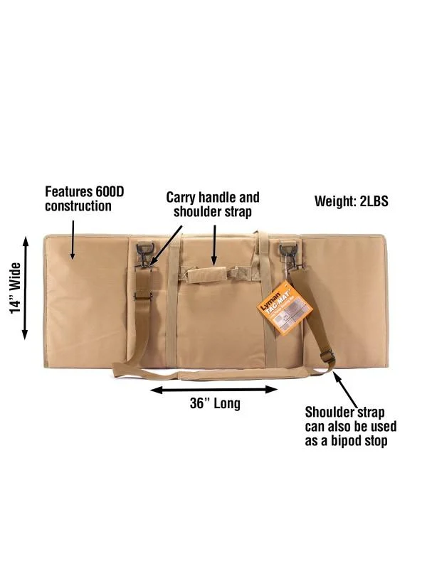 primary-21683 Lyman Tac-Mat Long Range Shooting Mat - Flat Dark Earth (FDE)