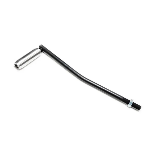 Lyman All-American Press Roller Handle, angled black handle with silver rotating grip