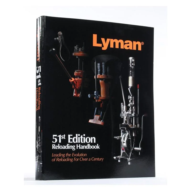 primary-21724 Lyman 51st Edition Reloading Handbook, black hardcover shown upright