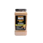 Lyman Turbo Tufnut Media, tan media in a clear rectangular container with black cap