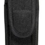 Bianchi Model 7303 AccuMold Single Mag/Knife Pouch black nylon pouch, front view