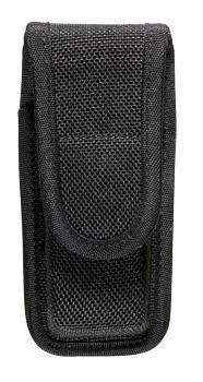 Bianchi Model 7303 AccuMold Single Mag/Knife Pouch black nylon pouch, front view